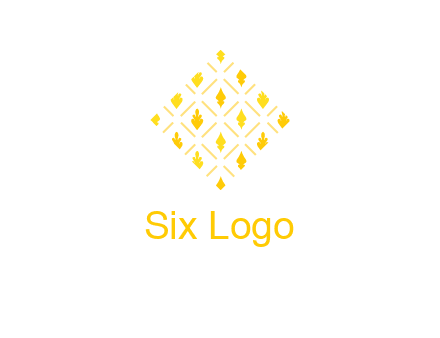 leaves in tile shape symbol