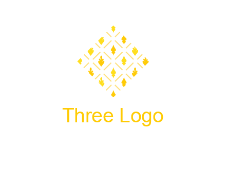 leaves in tile shape symbol