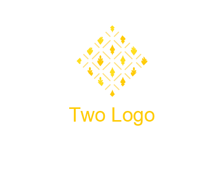 leaves in tile shape symbol