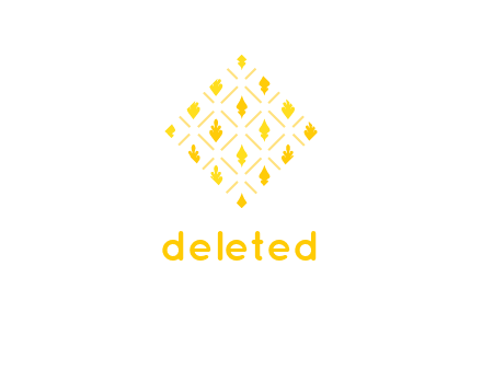 leaves in tile shape symbol
