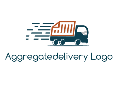 document behind truck with speedy lines