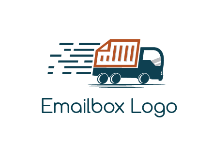 document behind truck with speedy lines