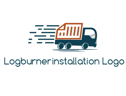 document behind truck with speedy lines