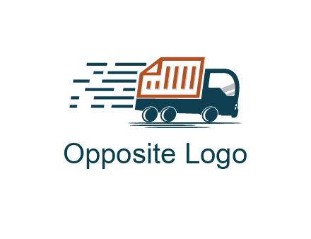 document behind truck with speedy lines
