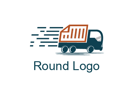 document behind truck with speedy lines