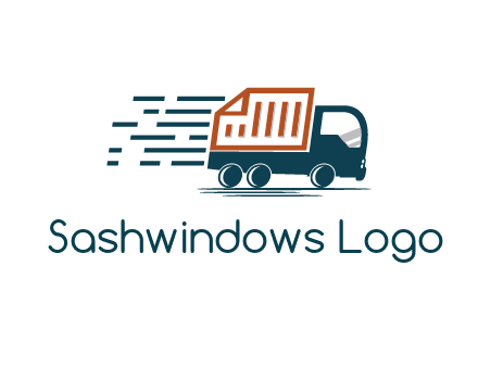 document behind truck with speedy lines