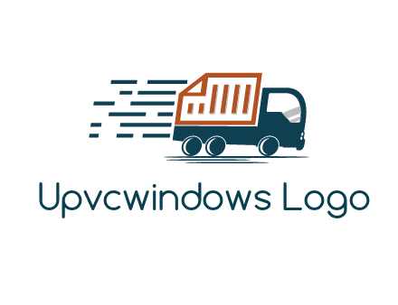 document behind truck with speedy lines