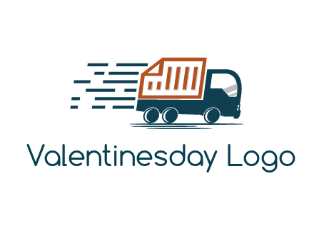 document behind truck with speedy lines