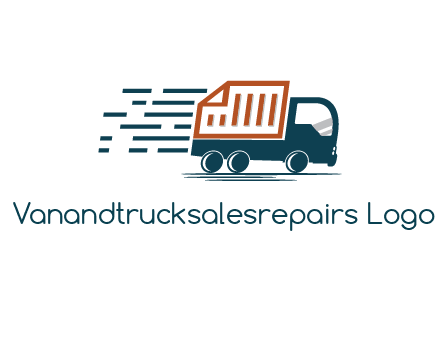 document behind truck with speedy lines