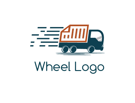 document behind truck with speedy lines