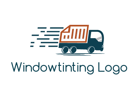 document behind truck with speedy lines