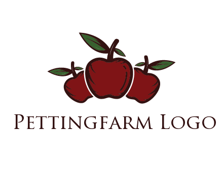 apples behind apple with leaves