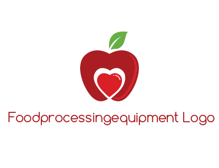 heart in apple