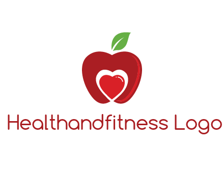 heart in apple