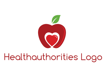 heart in apple