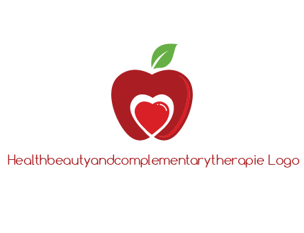 heart in apple