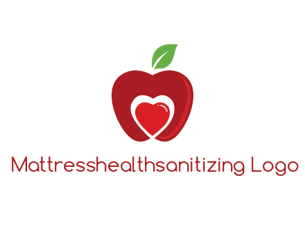 heart in apple