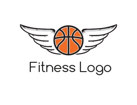 wings behind basketball