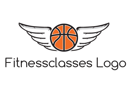 wings behind basketball