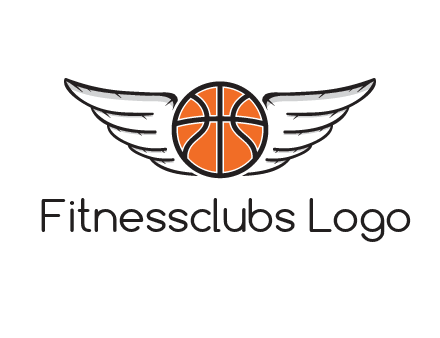 wings behind basketball