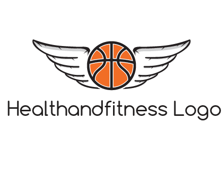 wings behind basketball