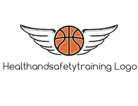 wings behind basketball