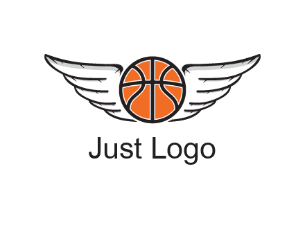 wings behind basketball