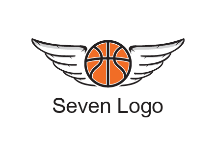 wings behind basketball