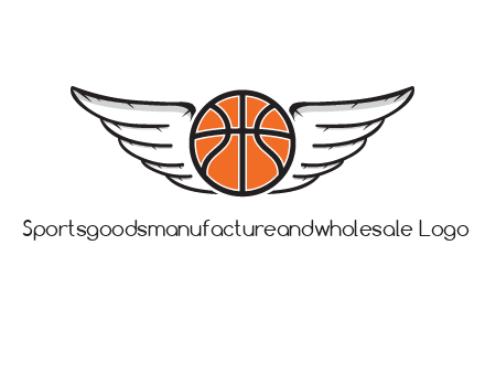 wings behind basketball