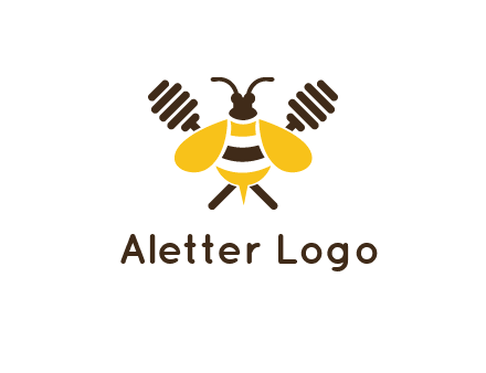 honey dipper behind honey bee