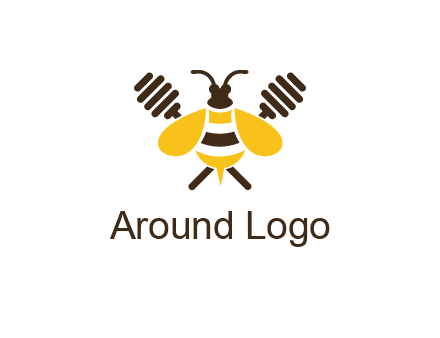 honey dipper behind honey bee