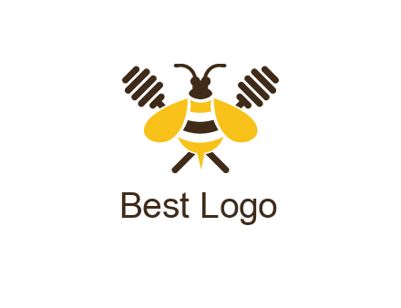 honey dipper behind honey bee