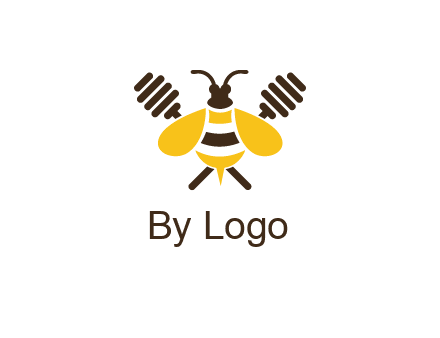 honey dipper behind honey bee