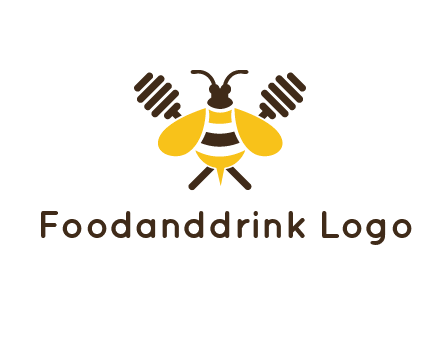 honey dipper behind honey bee