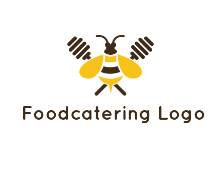 honey dipper behind honey bee