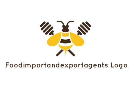 honey dipper behind honey bee