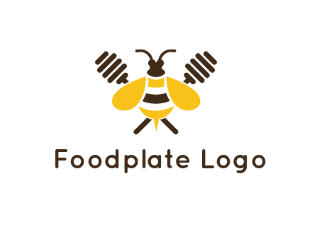 honey dipper behind honey bee