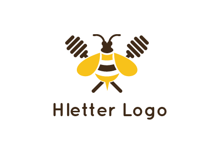 honey dipper behind honey bee