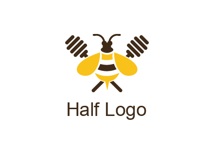 honey dipper behind honey bee