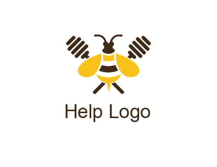 honey dipper behind honey bee