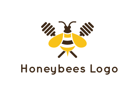 honey dipper behind honey bee