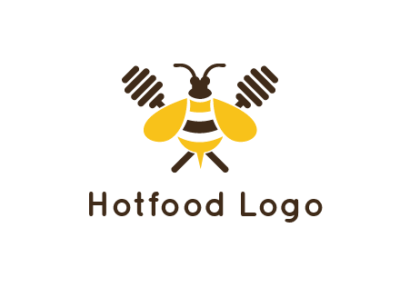 honey dipper behind honey bee