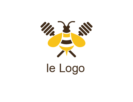 honey dipper behind honey bee