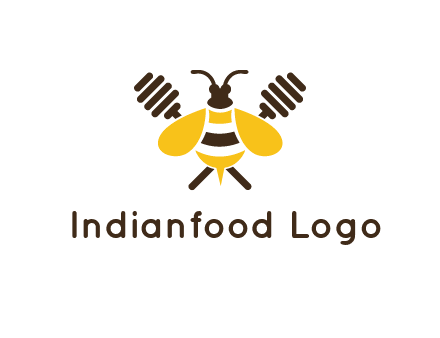 honey dipper behind honey bee