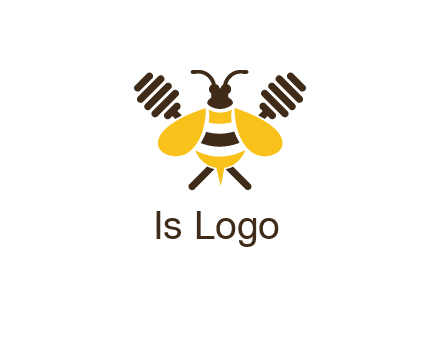 honey dipper behind honey bee