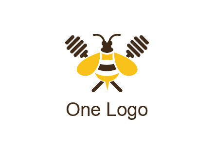 honey dipper behind honey bee