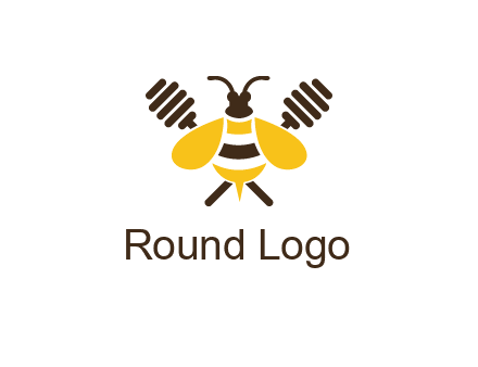 honey dipper behind honey bee