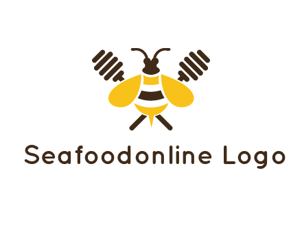 honey dipper behind honey bee