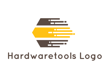 hexagon with digital lines