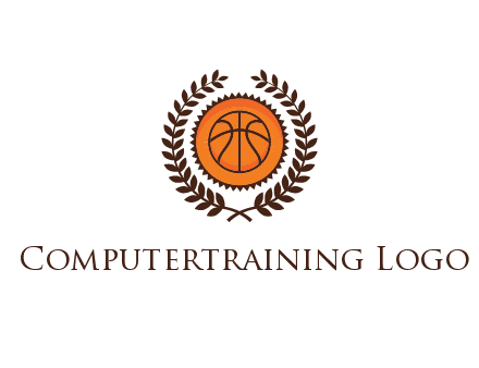 basketball in leaves